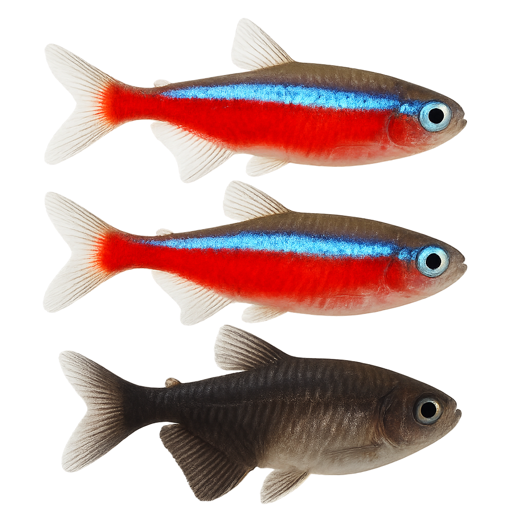 Tetras (Neon, Cardinal, Black Skirt)